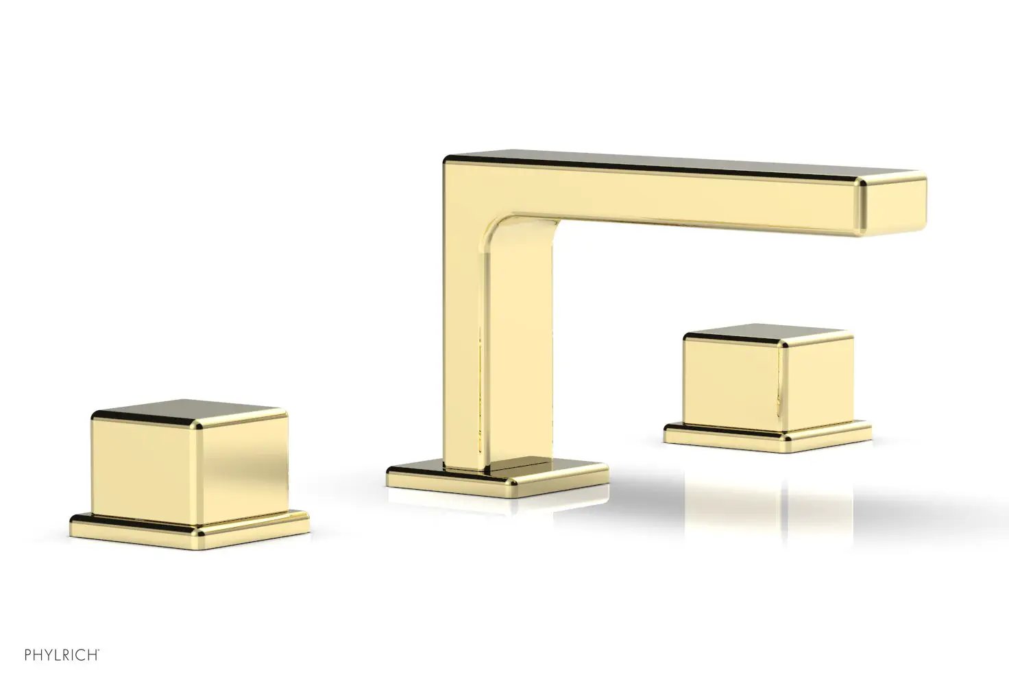 Phylrich MIX Widespread Faucet - Cube Handles 4-1/4" Height by Phylrich