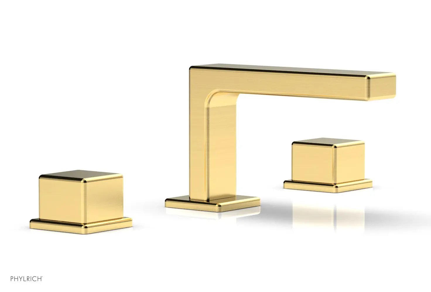 Phylrich MIX Widespread Faucet - Cube Handles 4-1/4" Height by Phylrich