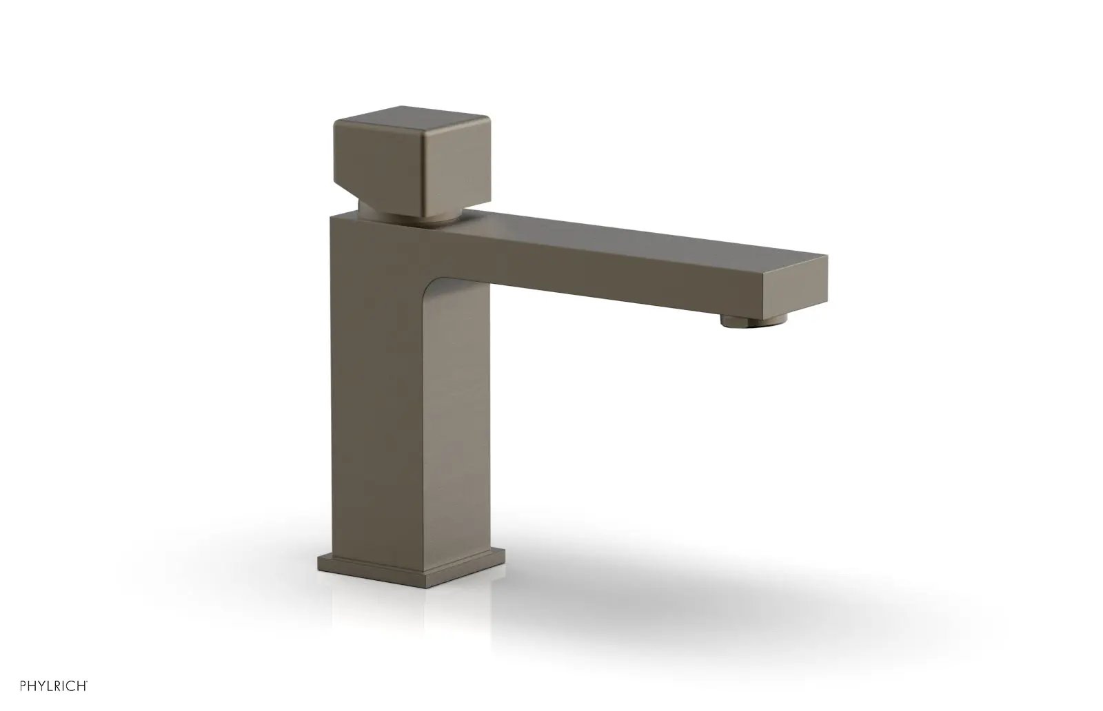 Phylrich MIX Single Hole Lavatory Faucet, Low - Cube Handle by Phylrich