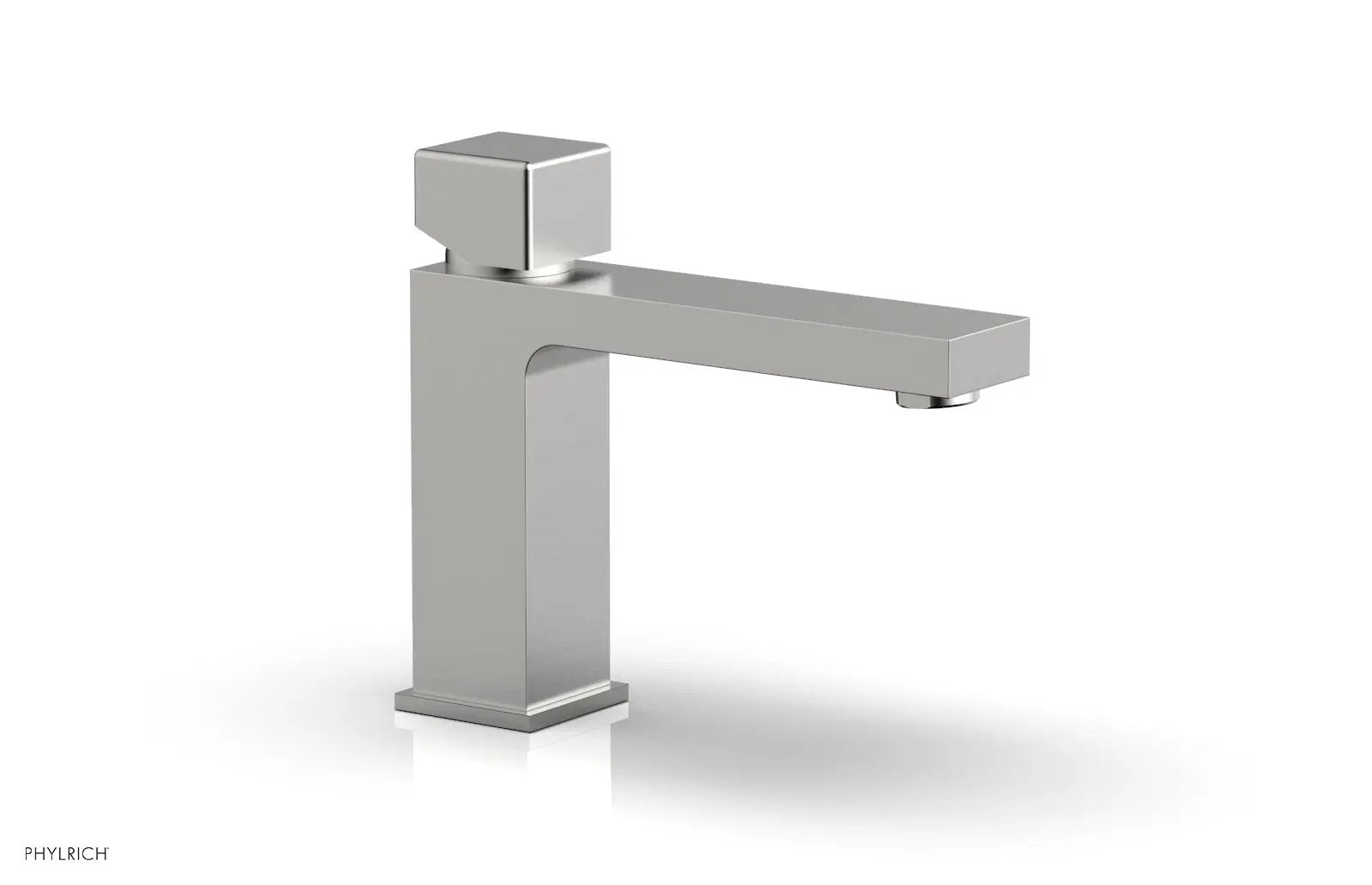 Phylrich MIX Single Hole Lavatory Faucet, Low - Cube Handle by Phylrich