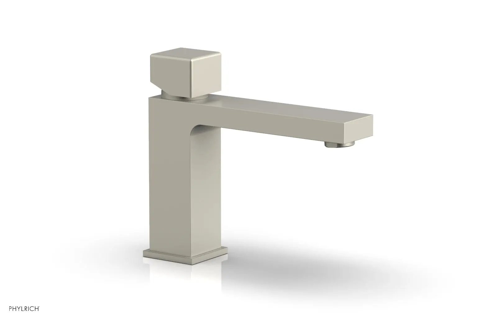 Phylrich MIX Single Hole Lavatory Faucet, Low - Cube Handle by Phylrich