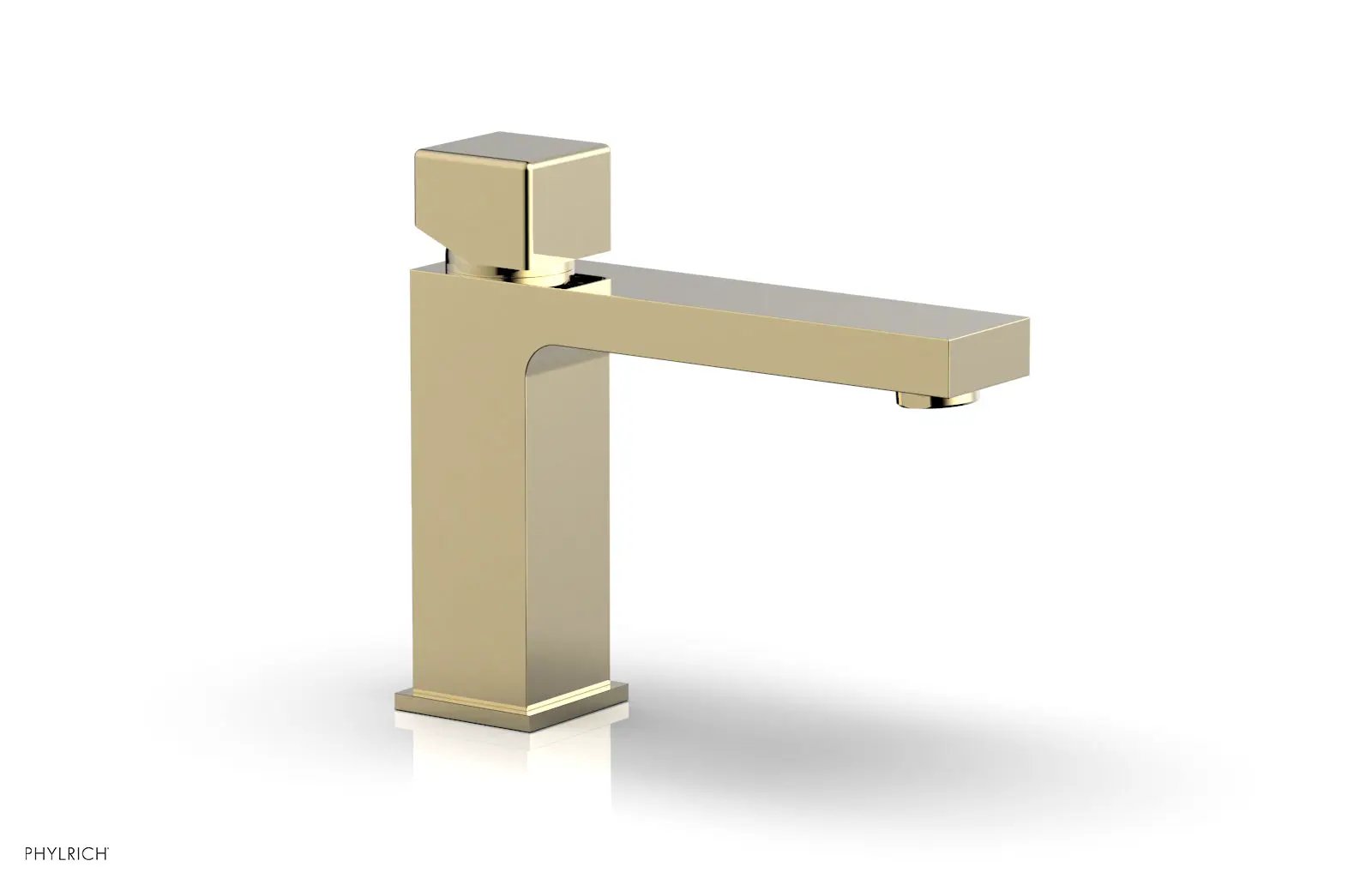Phylrich MIX Single Hole Lavatory Faucet, Low - Cube Handle by Phylrich