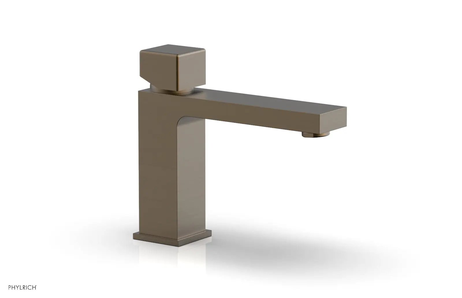 Phylrich MIX Single Hole Lavatory Faucet, Low - Cube Handle by Phylrich