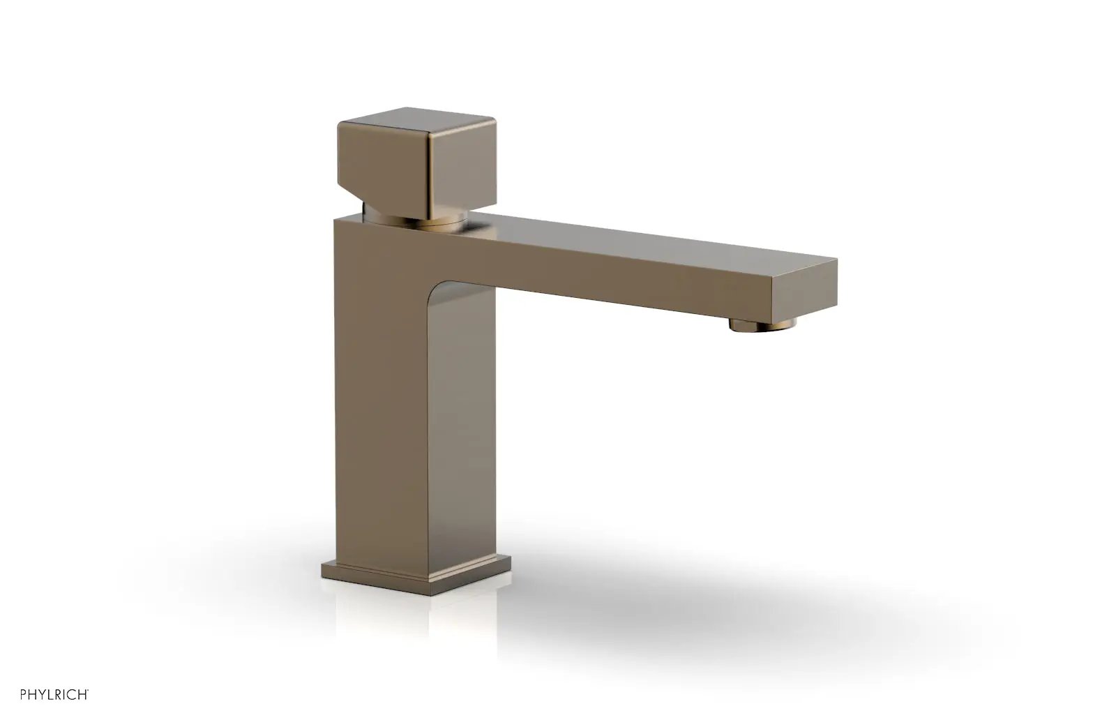 Phylrich MIX Single Hole Lavatory Faucet, Low - Cube Handle by Phylrich