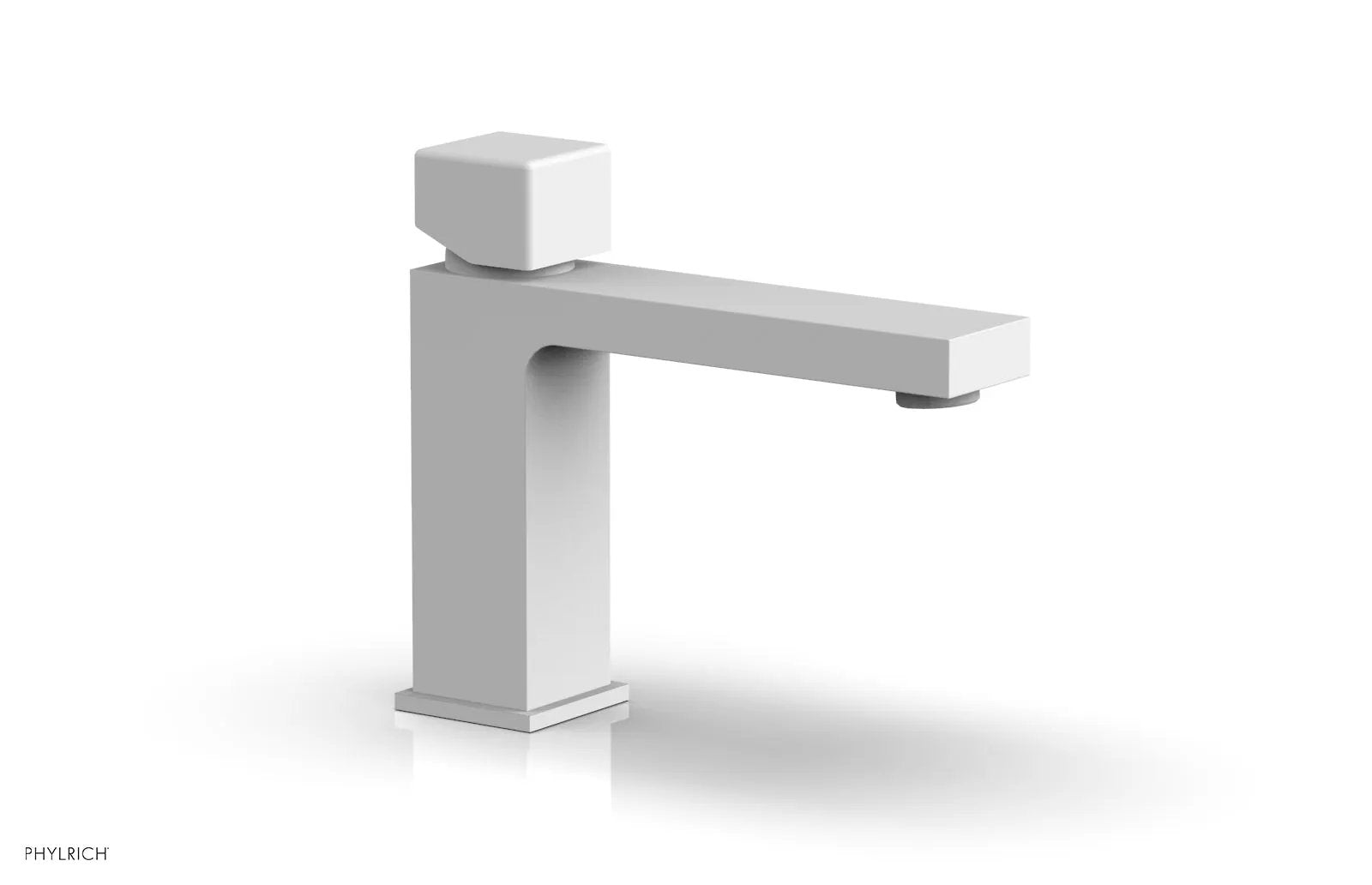 Phylrich MIX Single Hole Lavatory Faucet, Low - Cube Handle by Phylrich