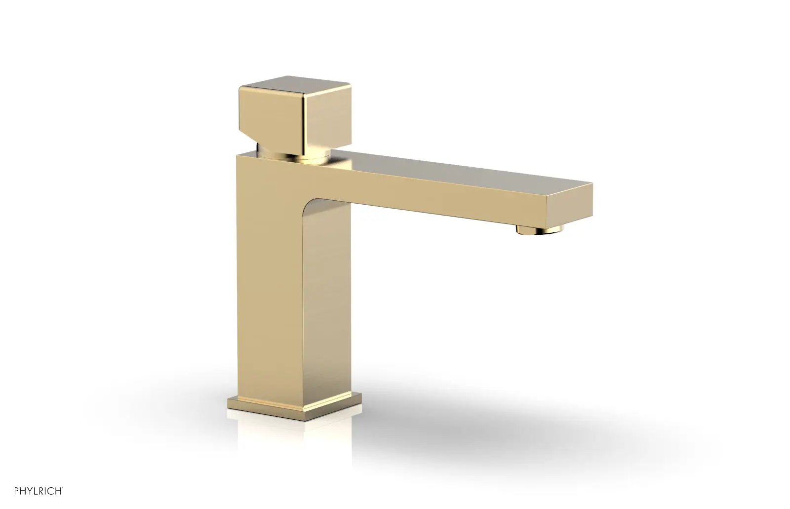 Phylrich MIX Single Hole Lavatory Faucet, Low - Cube Handle by Phylrich