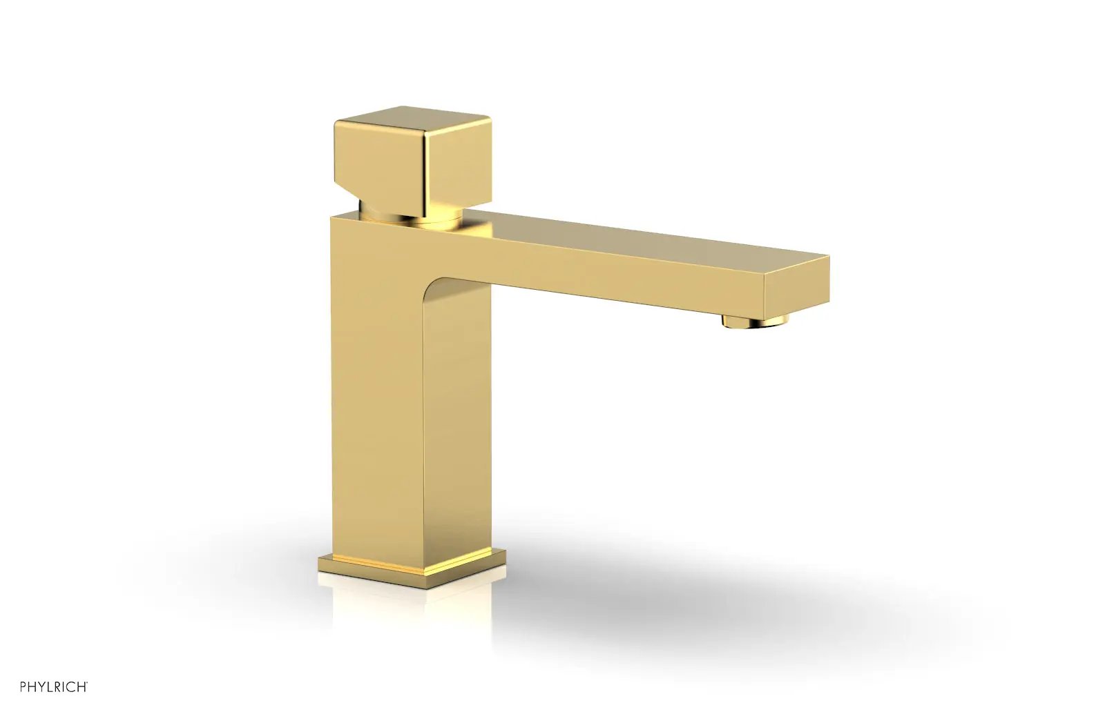 Phylrich MIX Single Hole Lavatory Faucet, Low - Cube Handle by Phylrich