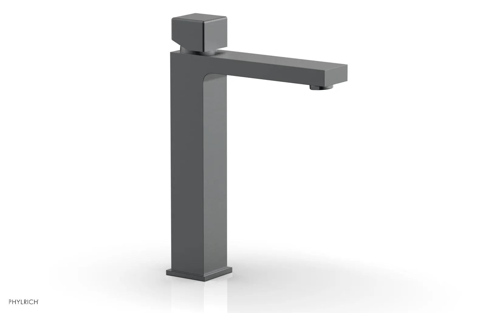 Phylrich MIX Single Hole Lavatory Faucet, Tall - Cube Handle by Phylrich