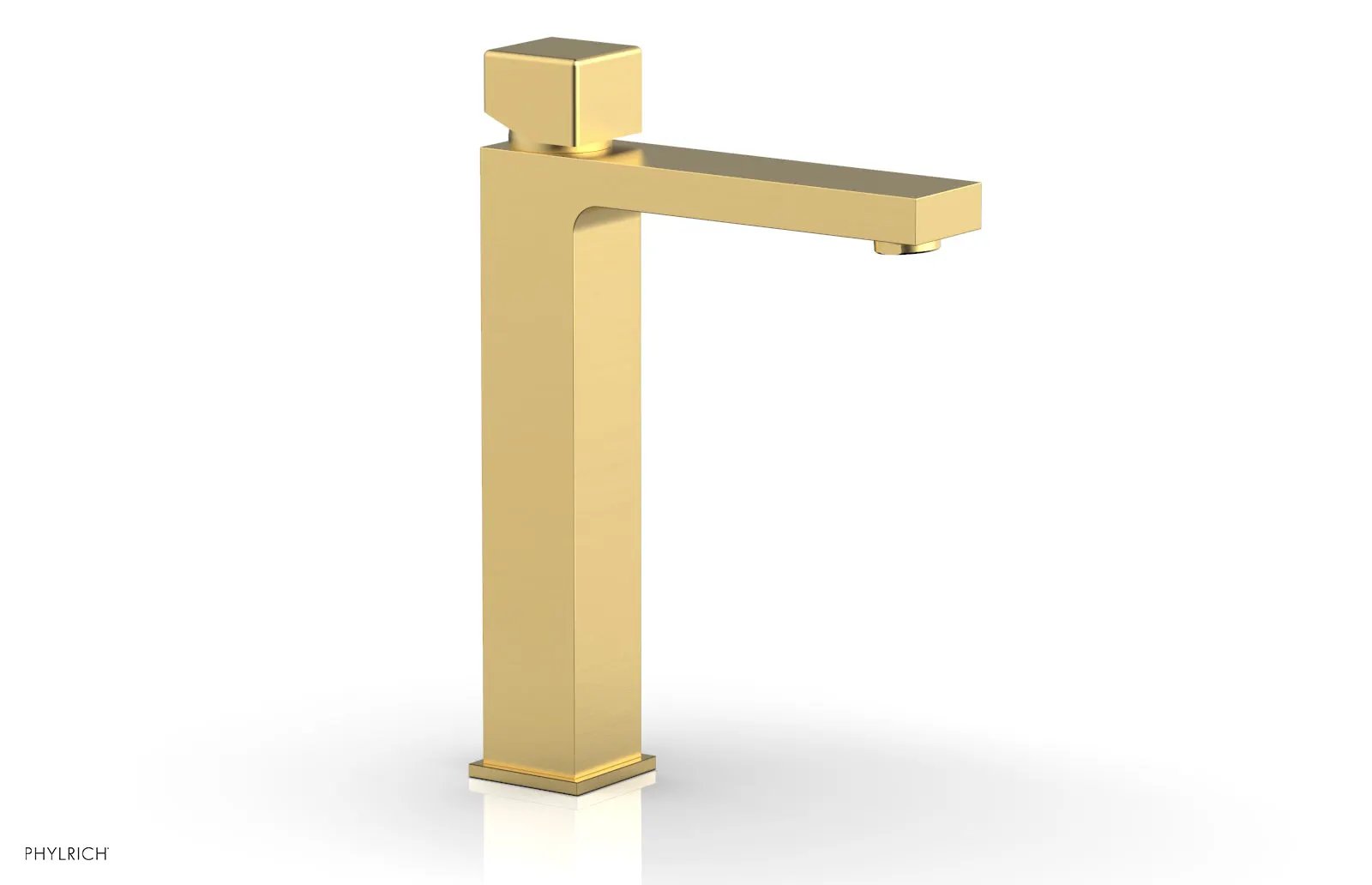 Phylrich MIX Single Hole Lavatory Faucet, Tall - Cube Handle by Phylrich