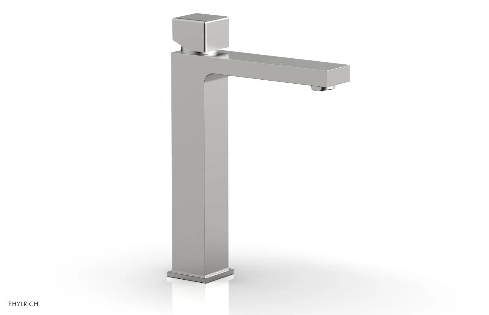 Phylrich MIX Single Hole Lavatory Faucet, Tall - Cube Handle by Phylrich