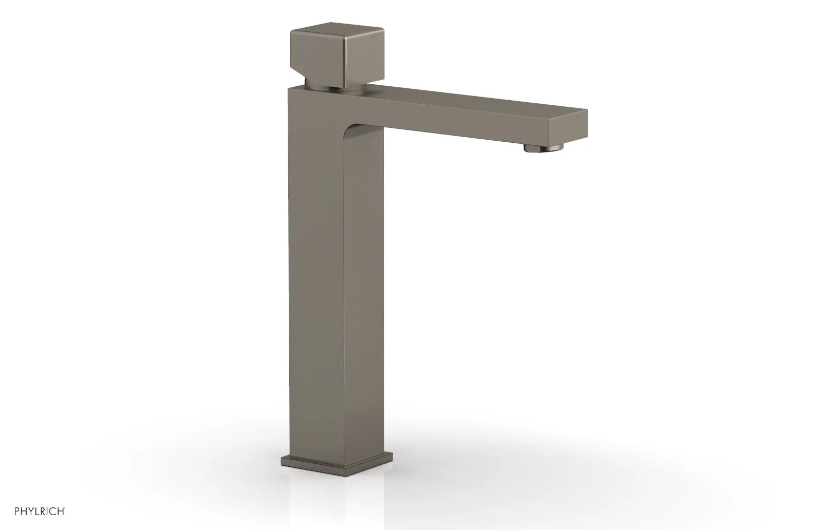 Phylrich MIX Single Hole Lavatory Faucet, Tall - Cube Handle by Phylrich