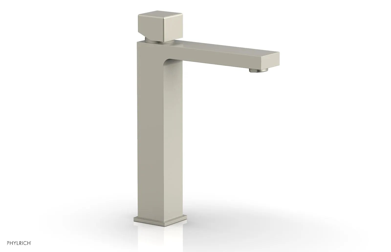 Phylrich MIX Single Hole Lavatory Faucet, Tall - Cube Handle by Phylrich
