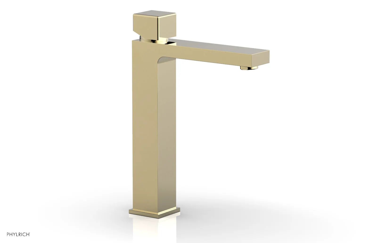 Phylrich MIX Single Hole Lavatory Faucet, Tall - Cube Handle by Phylrich