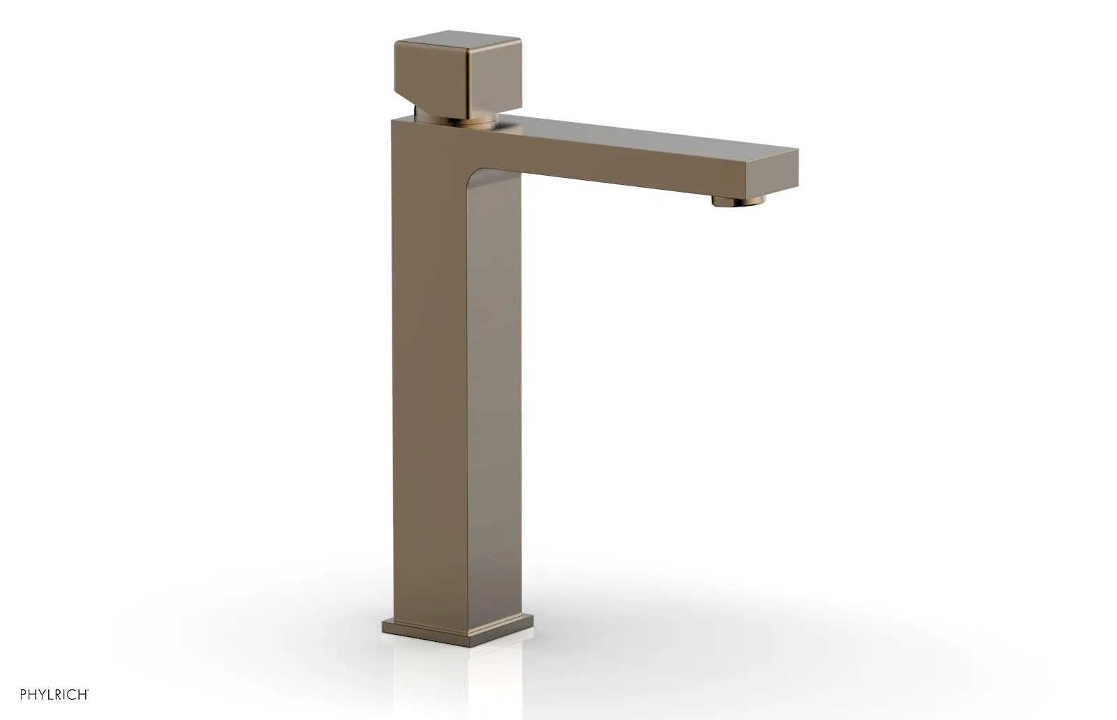 Phylrich MIX Single Hole Lavatory Faucet, Tall - Cube Handle by Phylrich