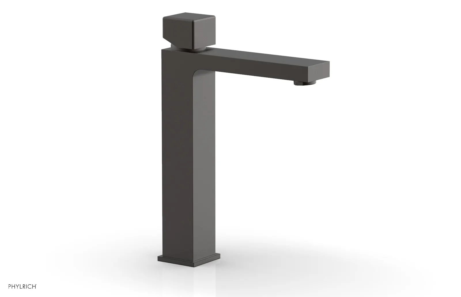 Phylrich MIX Single Hole Lavatory Faucet, Tall - Cube Handle by Phylrich