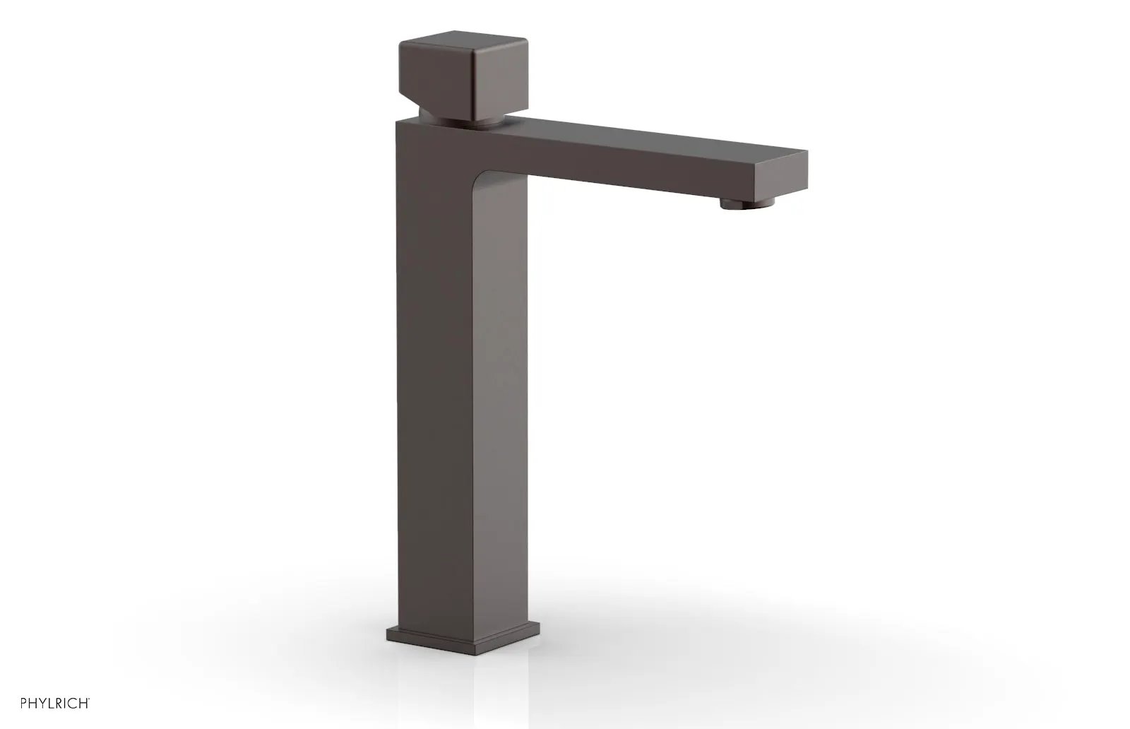 Phylrich MIX Single Hole Lavatory Faucet, Tall - Cube Handle by Phylrich