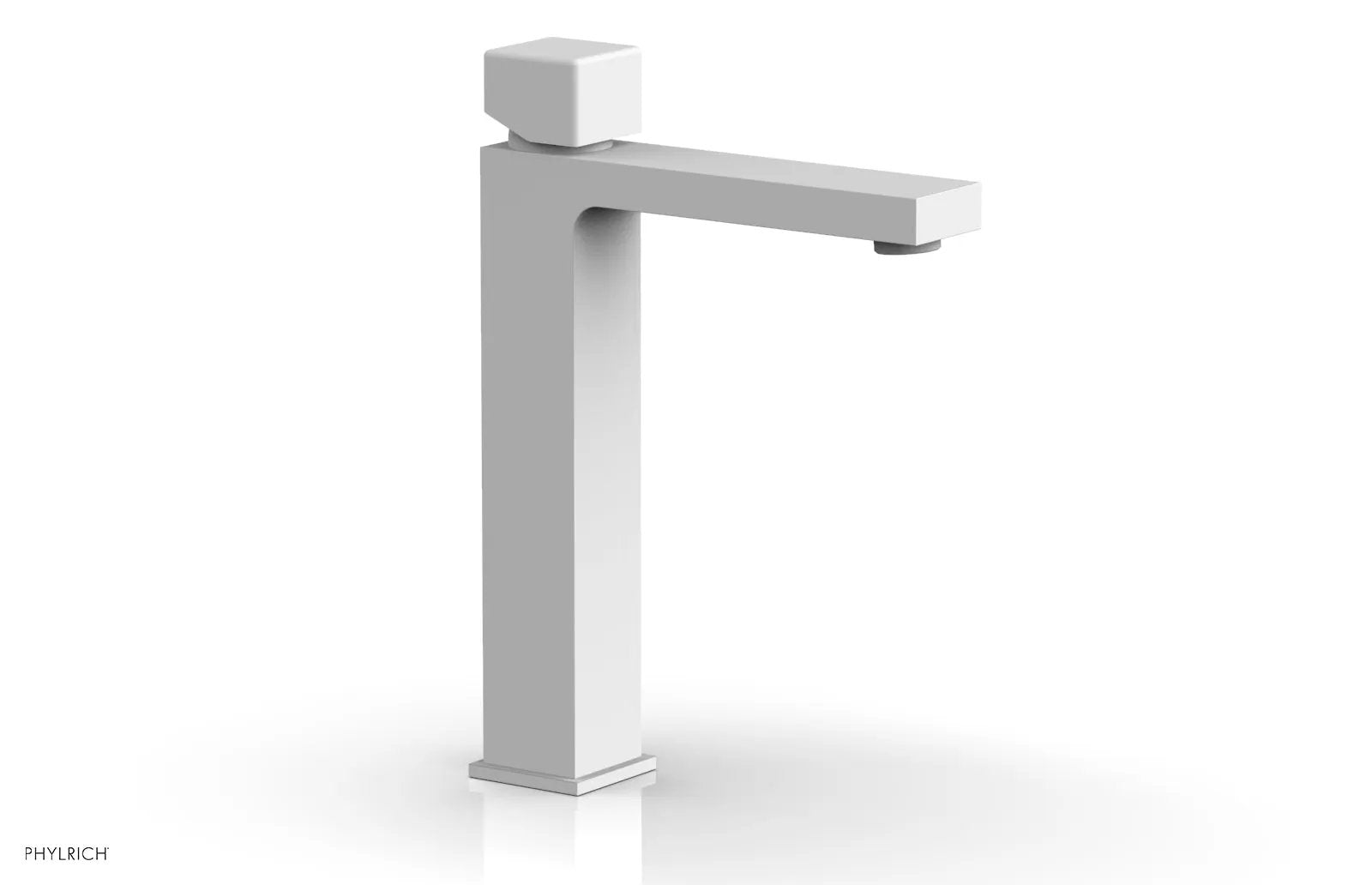 Phylrich MIX Single Hole Lavatory Faucet, Tall - Cube Handle by Phylrich