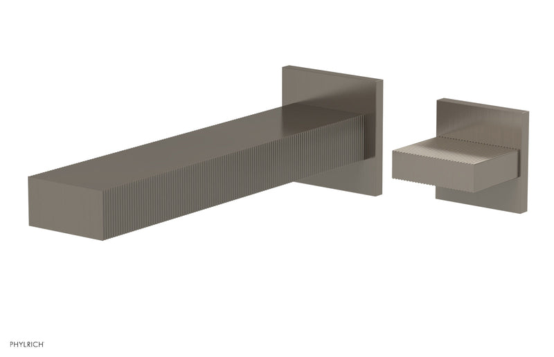 Phylrich STRIA Single Handle Wall Lavatory Set - Blade Handle