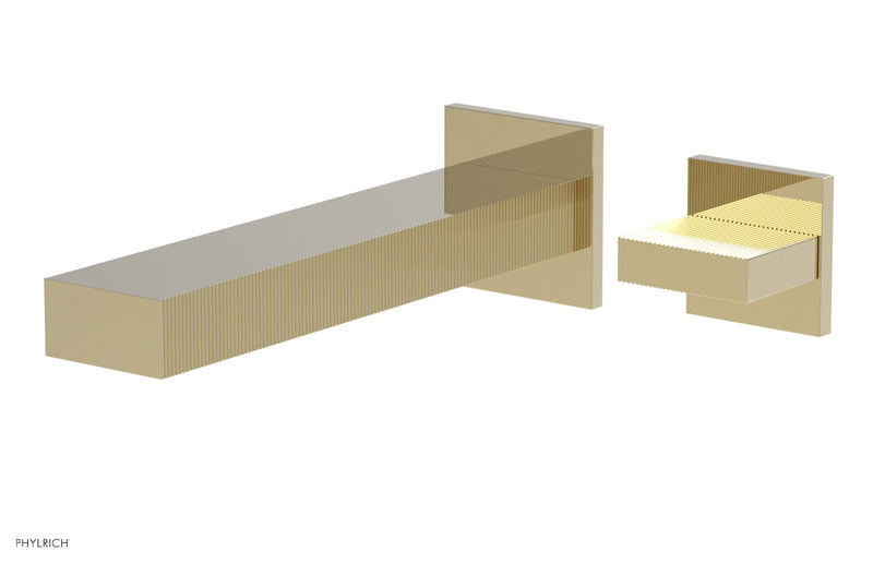 Phylrich STRIA Single Handle Wall Lavatory Set - Blade Handle