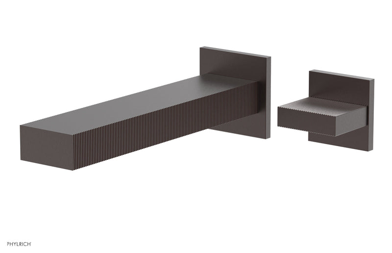 Phylrich STRIA Single Handle Wall Lavatory Set - Blade Handle