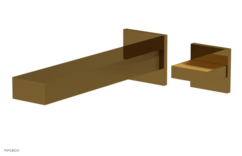 Phylrich STRIA Single Handle Wall Lavatory Set - Blade Handle