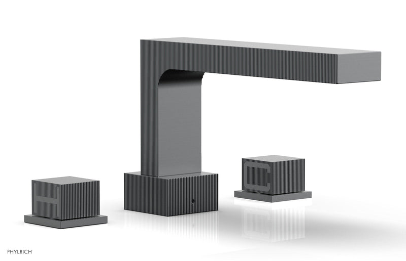 Phylrich STRIA Deck Tub Set Cube Handles