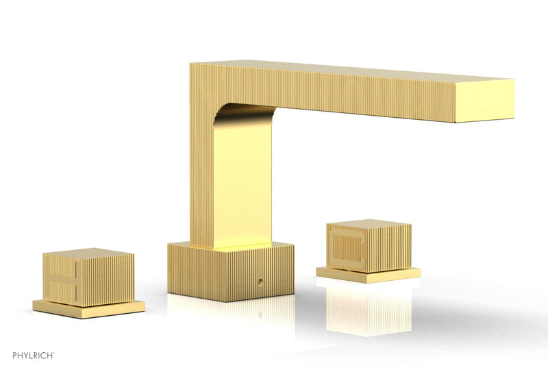 Phylrich STRIA Deck Tub Set Cube Handles