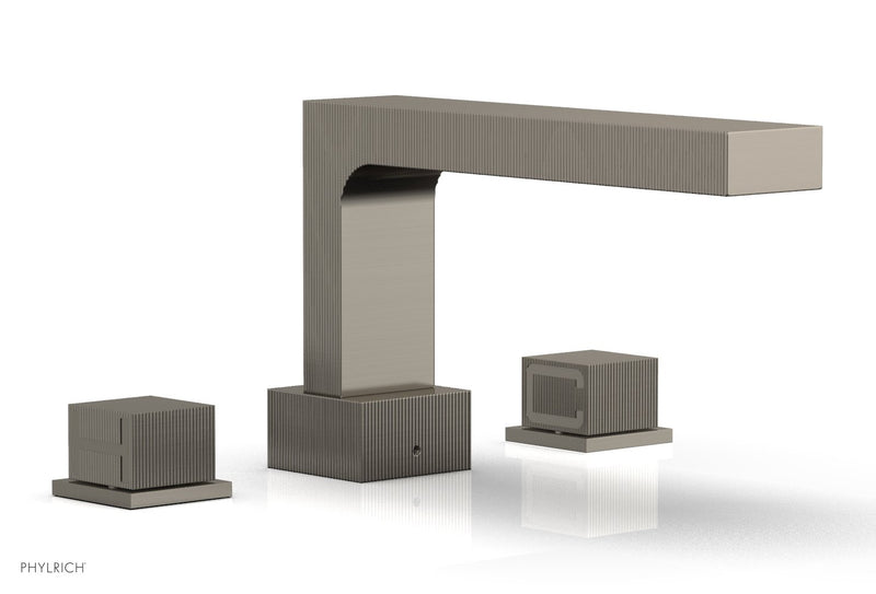 Phylrich STRIA Deck Tub Set Cube Handles