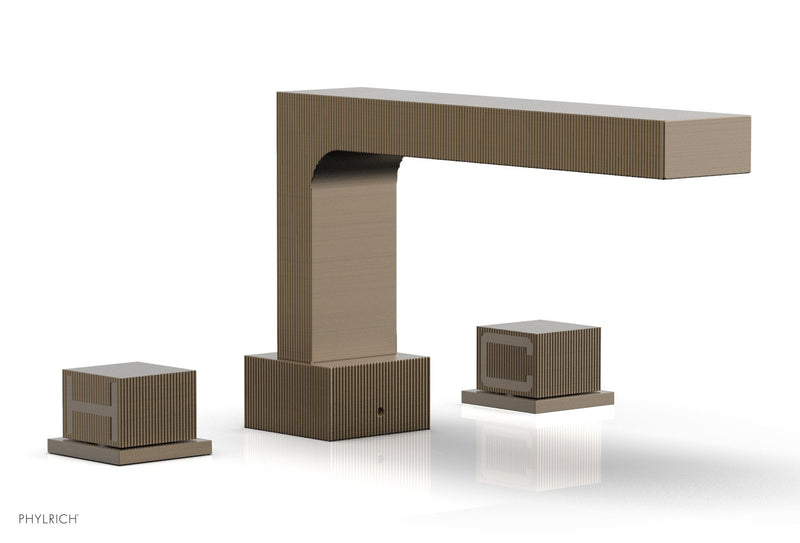 Phylrich STRIA Deck Tub Set Cube Handles