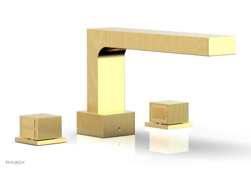 Phylrich STRIA Deck Tub Set Cube Handles