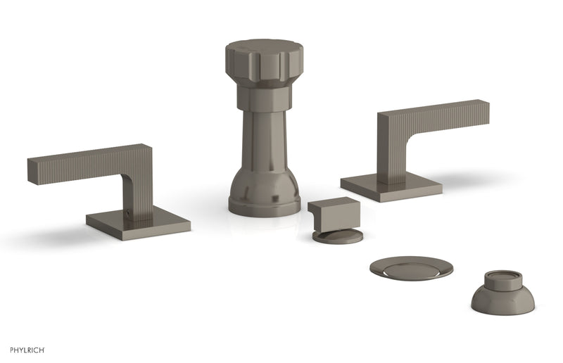 Phylrich STRIA Four Hole Bidet Set - Lever Handles