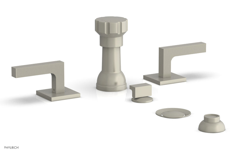 Phylrich STRIA Four Hole Bidet Set - Lever Handles