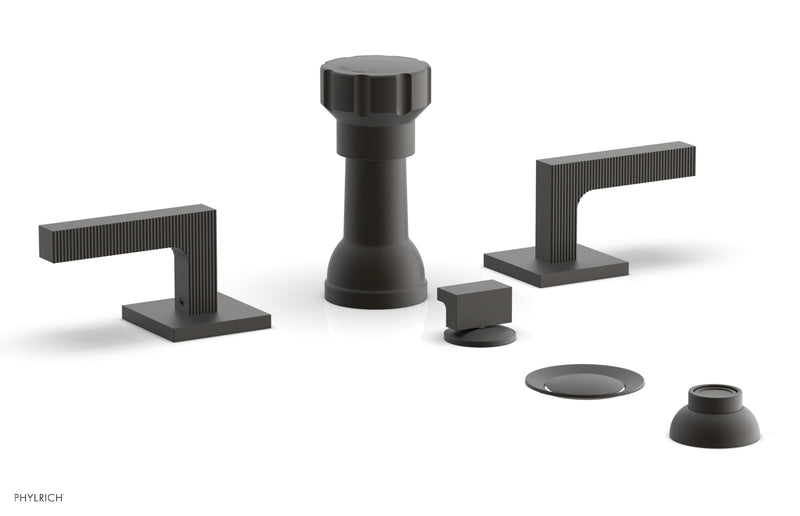 Phylrich STRIA Four Hole Bidet Set - Lever Handles
