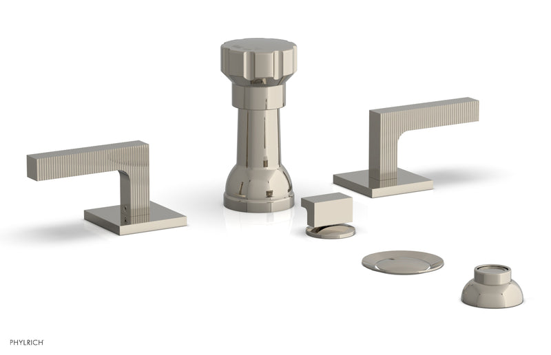 Phylrich STRIA Four Hole Bidet Set - Lever Handles