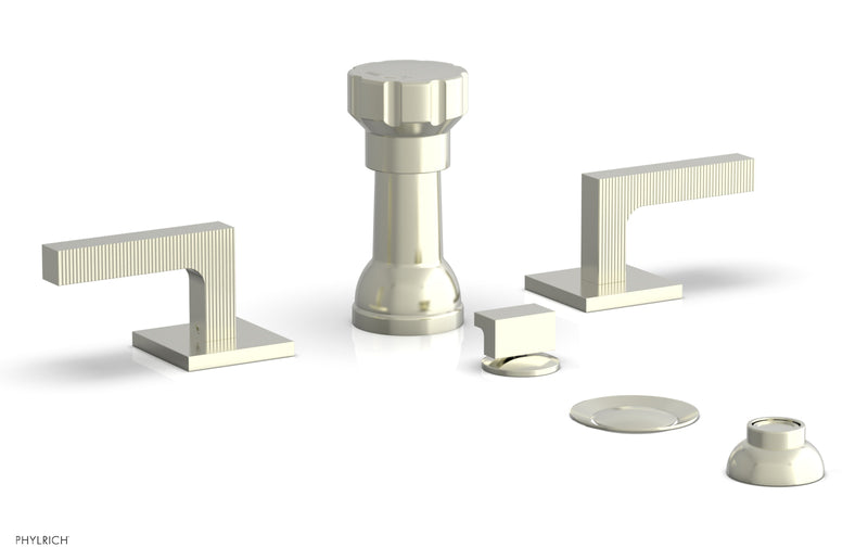 Phylrich STRIA Four Hole Bidet Set - Lever Handles