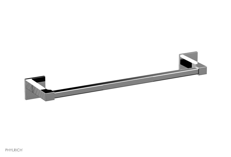 polished chrome towel bar