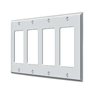 polished chrome switch plate