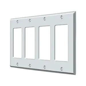 polished chrome switch plate