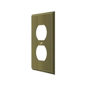 Deltana Switch Plate, Double Outlet by Deltana