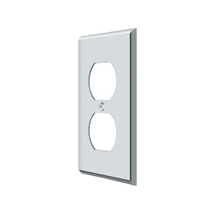 polished chrome switch plate