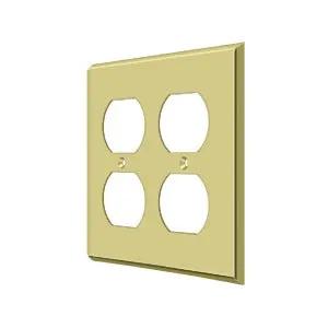 Deltana Switch Plate, Quadruple Outlet by Deltana