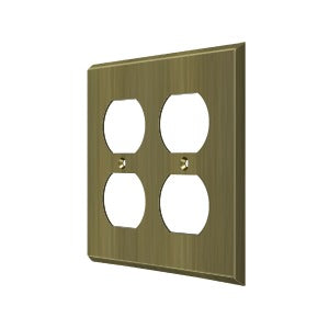 Deltana Switch Plate, Quadruple Outlet