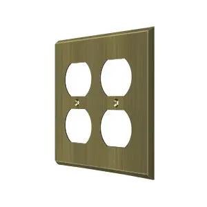 Deltana Switch Plate, Quadruple Outlet by Deltana