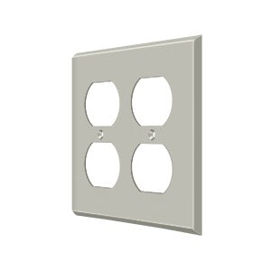 Deltana Switch Plate, Quadruple Outlet