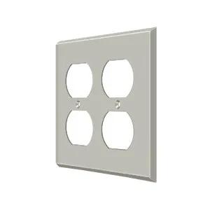 Deltana Switch Plate, Quadruple Outlet by Deltana