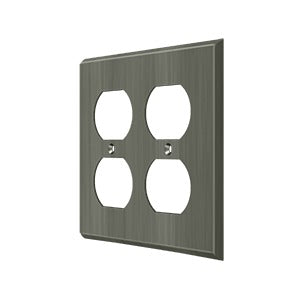 Deltana Switch Plate, Quadruple Outlet