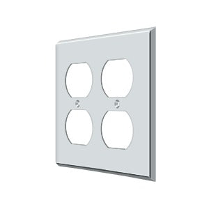 polished chrome switch plate