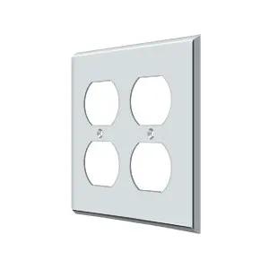 polished chrome switch plate