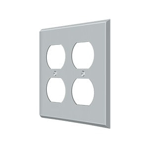 Deltana Switch Plate, Quadruple Outlet