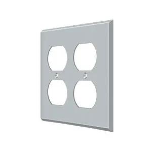 Deltana Switch Plate, Quadruple Outlet by Deltana